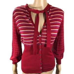 Free People | Berry Combo Sweater